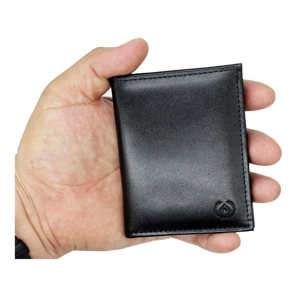 Porta Cartão Couro Cnh Cédulas Carteira Pequena ⭐Ganhe um chaveiro⭐