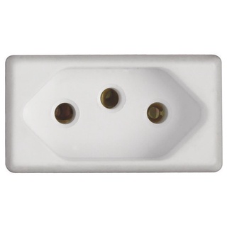 Modulo Tomada Branco 2P+T 20A 250V Liz Tramontina