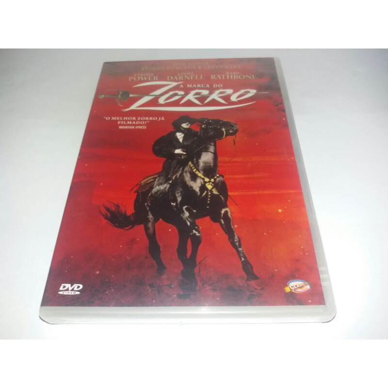 Dvd Duplo - A Marca do Zorro - 1940 - Tyrone Power - Dublado - Lacrado