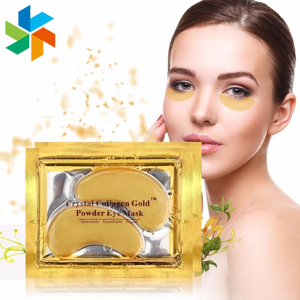 Máscara De Colágeno / Olho De Ouro / Cristal Natural AntiIdade