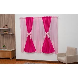 CORTINA PINK COM LAÇO 290X160CM