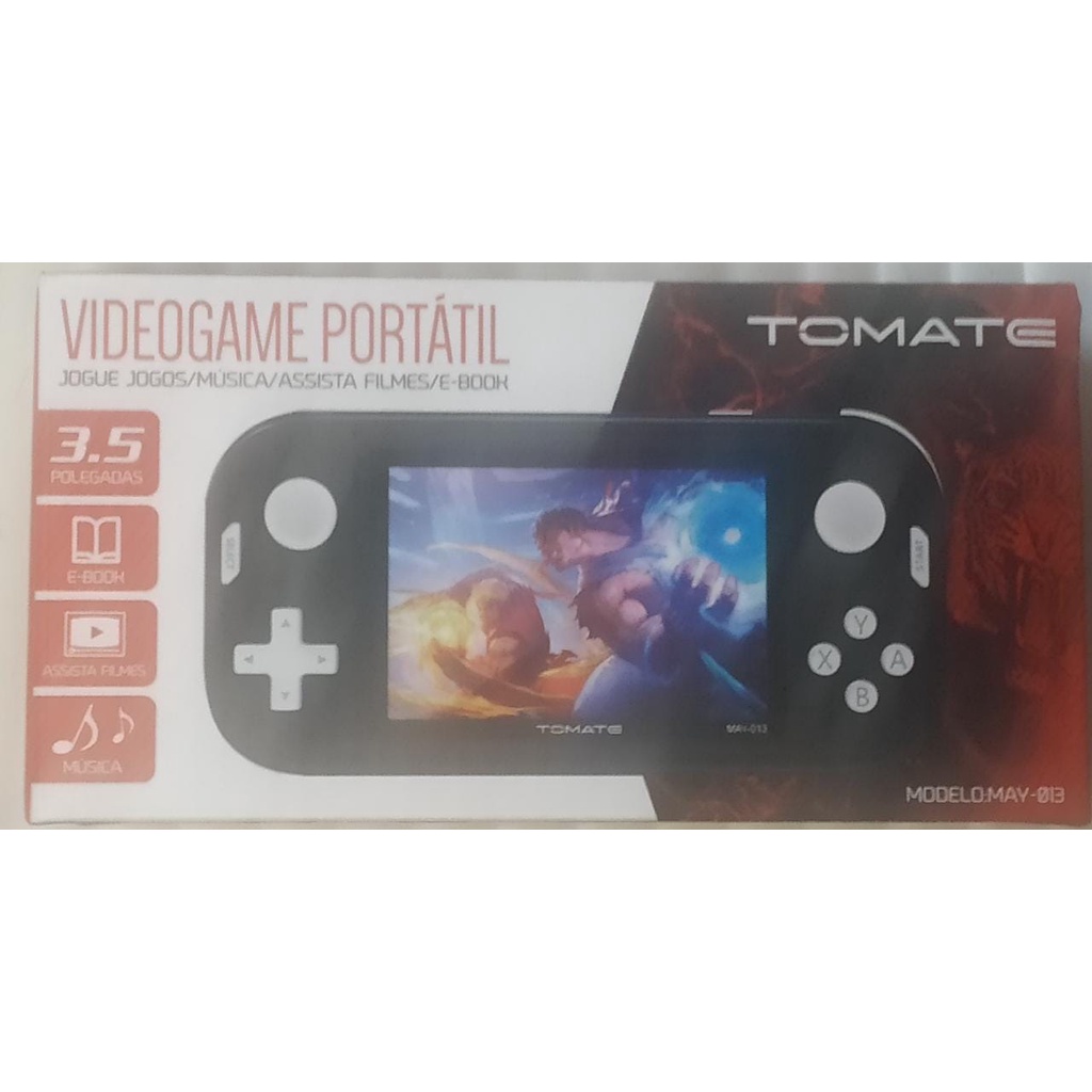 Video Game Portatil Tomate Tela 3.5    Mil jogos Clássicos