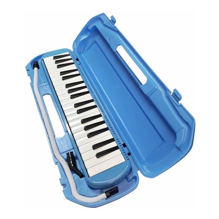 Escaleta Piânica Csr 37 Teclas Azul Com Case Bocal Mangeira