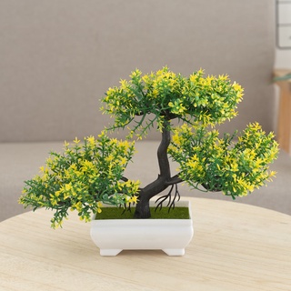 Planta Artificial Em Vaso Bonsai Árvore Bem-Vindo Com Pote Cor Decoração em Oferta na Shopee