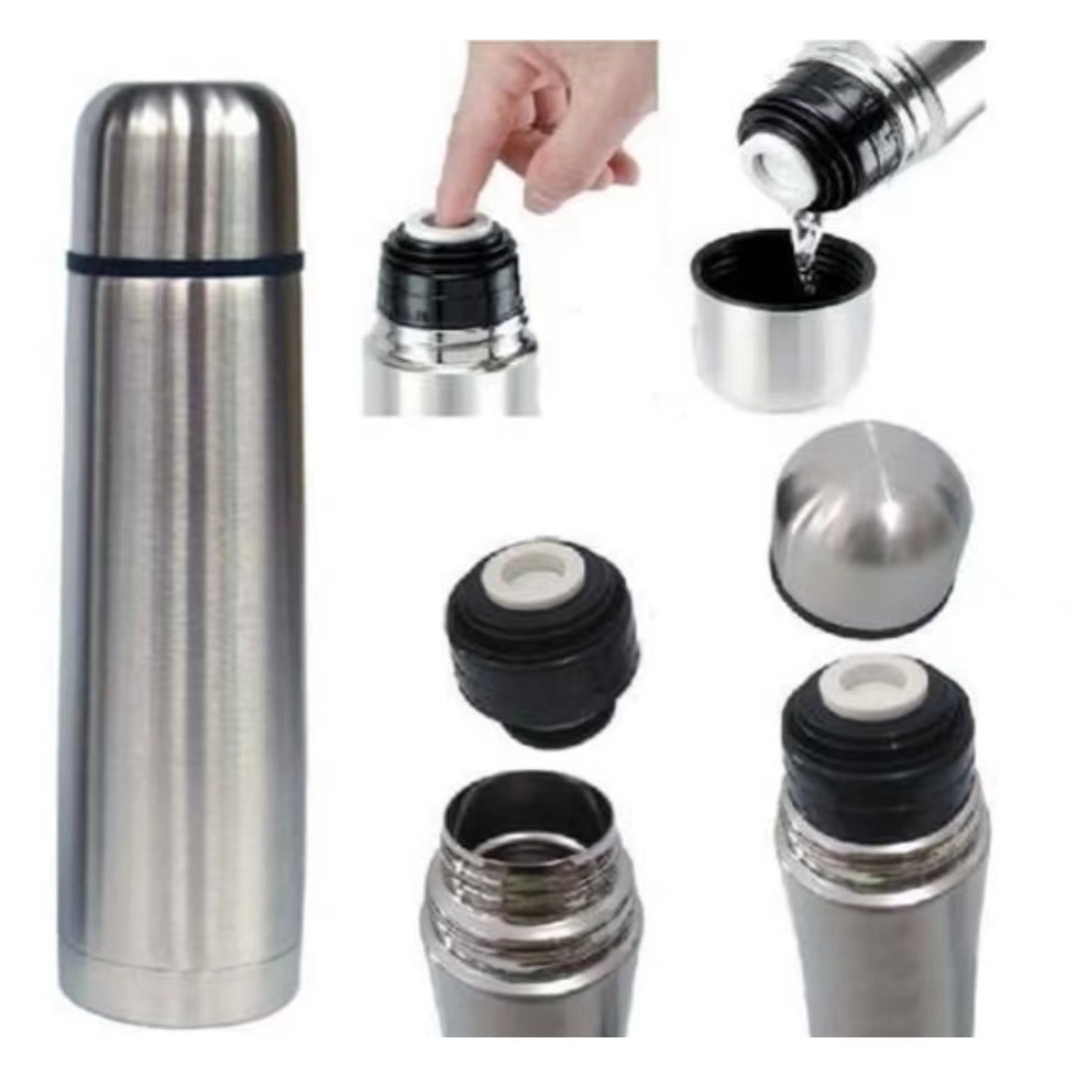 Garrafa Copo Térmico Inox Portátil Agua Café Academia 500ml em Oferta na Shopee