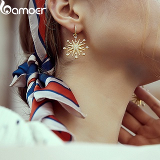 Brincos Bamoer 925 Silver Gold Star Series Pinos De Orelha Moda Joias Para Mulheres Presente Meninas