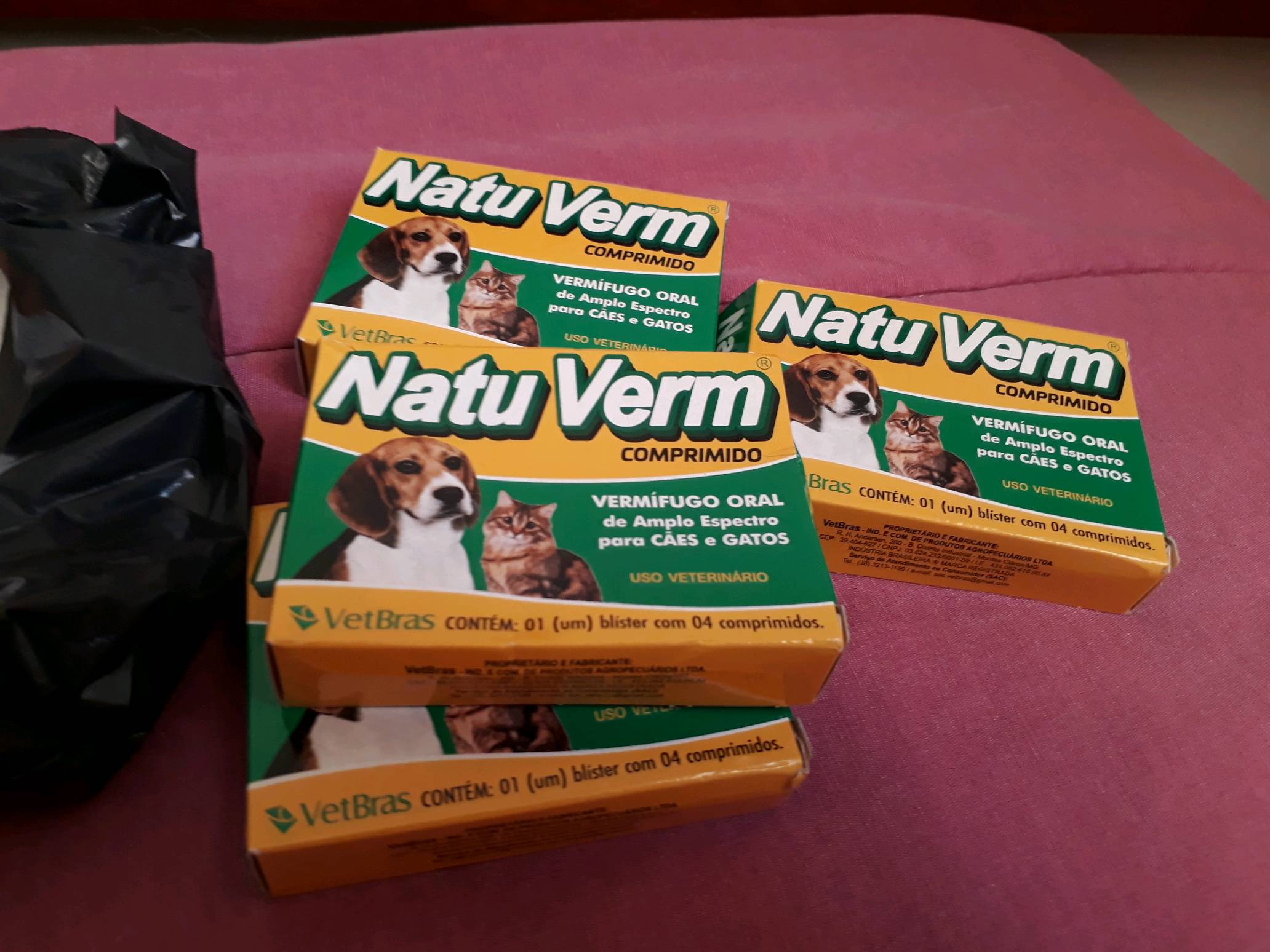 Vermifugo Natu Verm Composto Caes E Gatos 4 Comprimidos Shopee Brasil