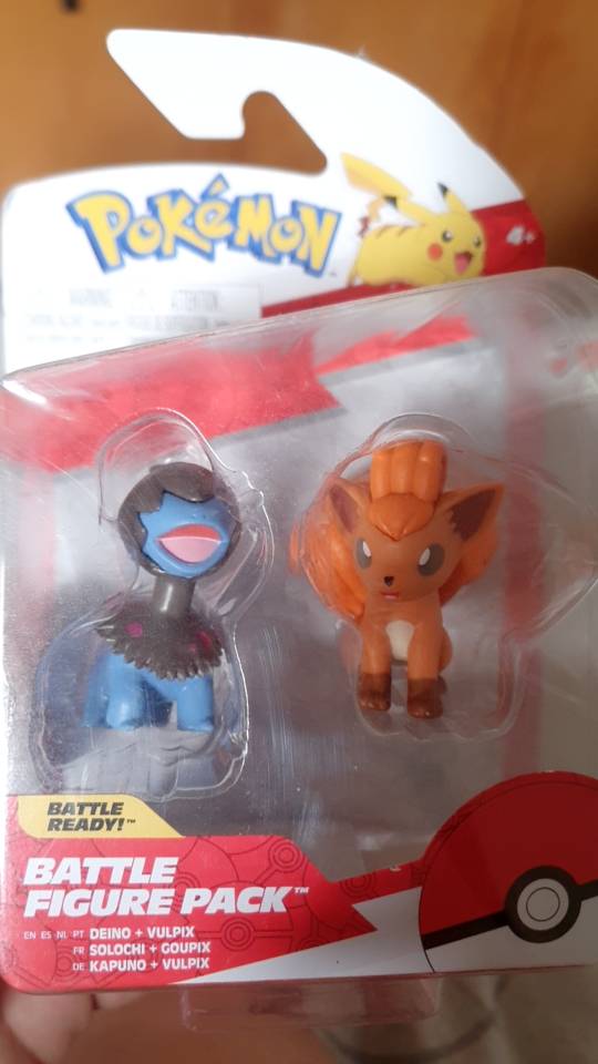 Bonecos Pokémons Deino + Vulpix Battle Figure 2780 - Sunny