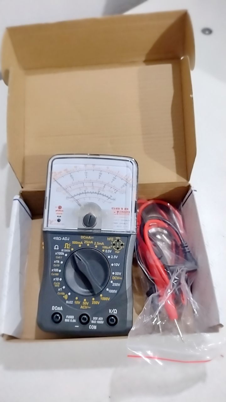 Bb Mini Multímetro Analógico De Mão Ac / Dc Voltímetro Amperímetro Ohm  Fusível / Diodo Tester | Shopee Brasil