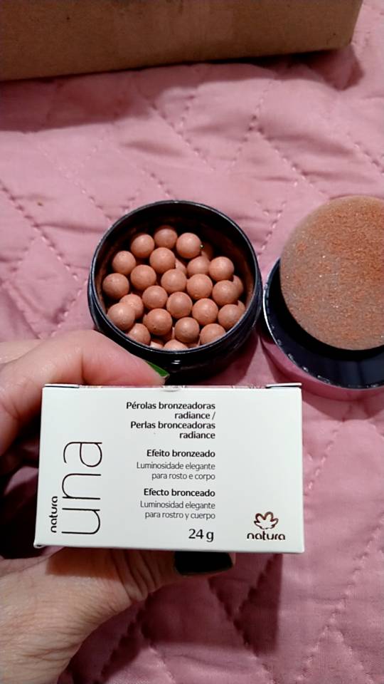 Pérolas Bronzeadoras Radiance Natura Una - 24 g | Shopee Brasil