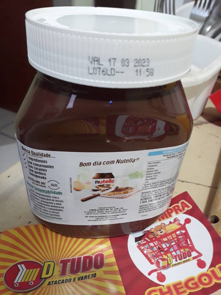 Nutella Pote Grande 650g Original Creme De Avelã - Envio Imediato | Shopee  Brasil