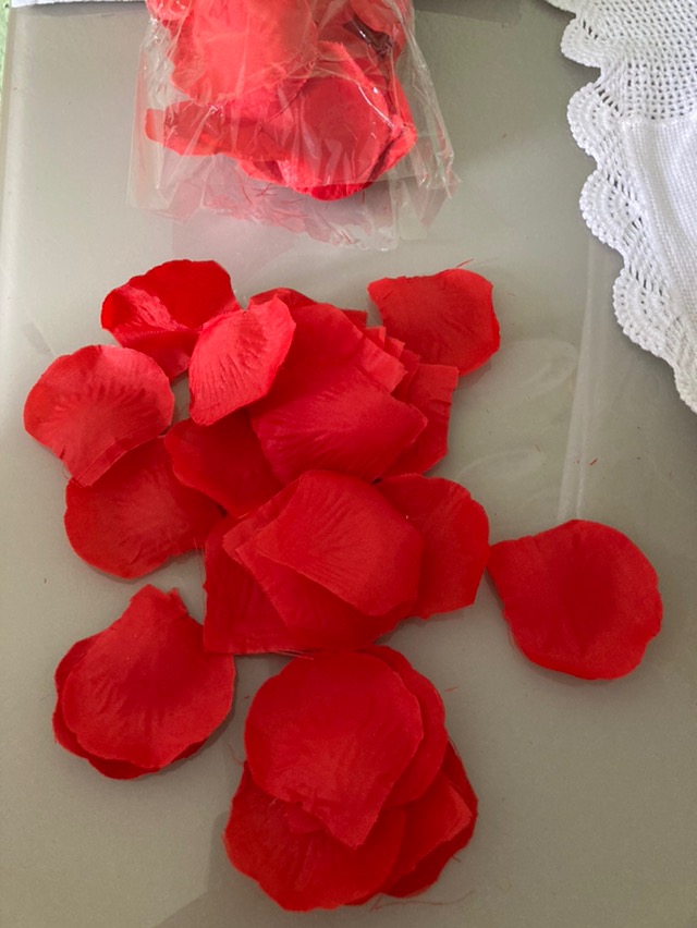 300 Pétalas de Rosa Artificial - Branca ou Vermelha - A 25 DE MARÇO |  Shopee Brasil