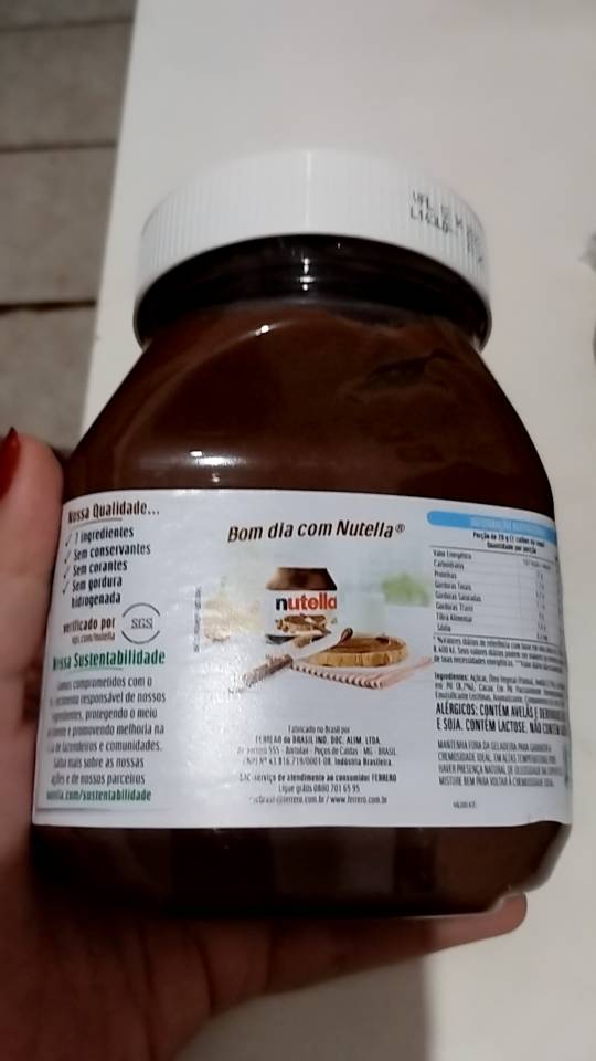 Nutella Grande Pote de 650g Creme de Avelã Original Envio Imediato | Shopee  Brasil