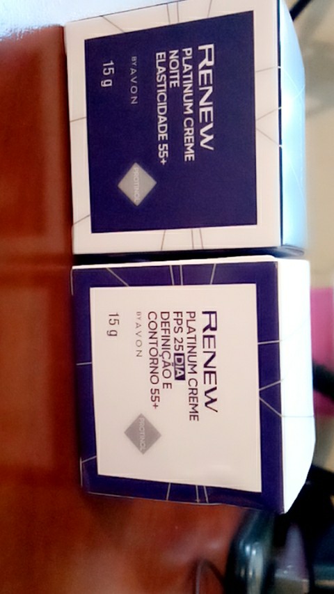 Creme Renew Platinum Dia ou noite FPS25 + 55 Avon - 15g | Shopee Brasil