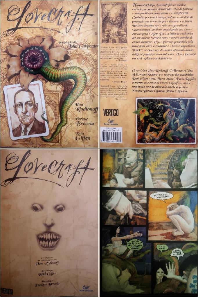 HQ / Graphic Novel Lovecraft de HANS RODIONOFF & ENRIQUE BRECCIA & GIFFEN -  HQ Raríssima e Impossível de se achar na Internet | Shopee Brasil