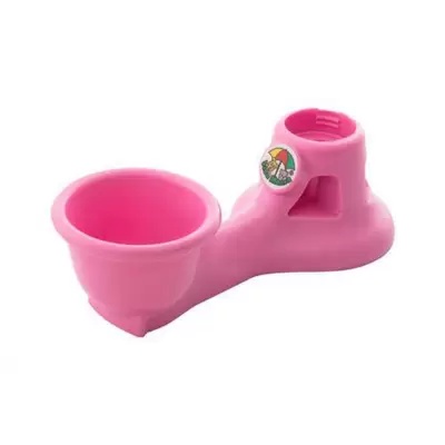 Bebedouro cães e gatos portátil para passeios e viagens - Vida Mansa - Rosa