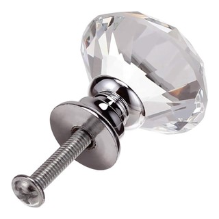 Puxador Puxadores De Cristal 30mm Porta Gaveta Cromado
