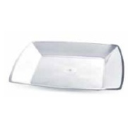 100 PRATO 15CM QUADRADO ACRILICO BOLO  DESCARTAVEL em Oferta na Shopee