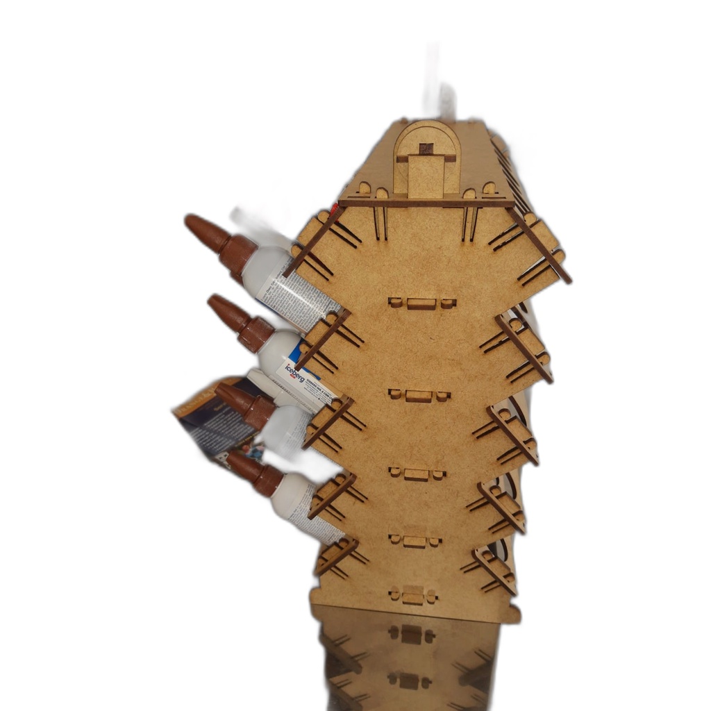 Porta Corante em MDF de Alta Qualidade com 70 Furos Color Gel