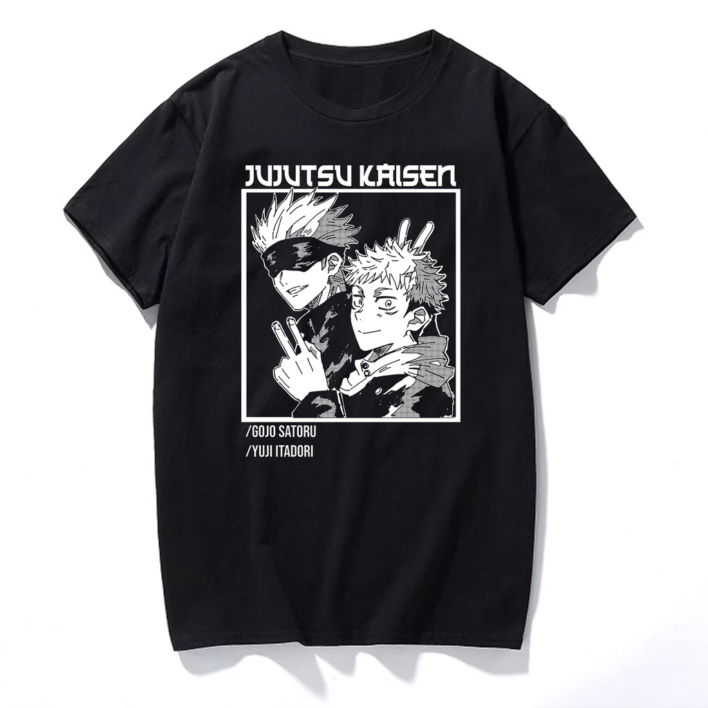 Camiseta Blusa Anime Jujutsu Kaisen Gojo Satoru Yuji Itadori