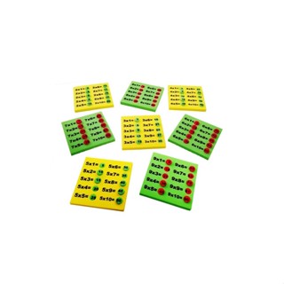 Brinquedo Pedagógico Escolar Tabuada 10x10cm 8mm - Eva