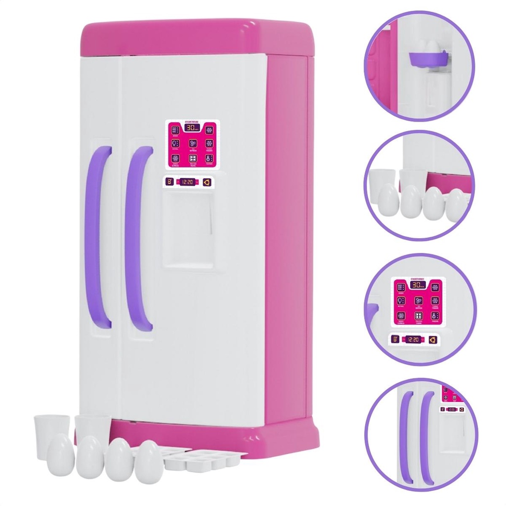 Brinquedo Infantil Geladeira Faz de Conta com Porta que Abre e Fecha – DM Toys em Oferta na Shopee
