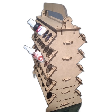 Porta Corante em MDF de Alta Qualidade com 70 Furos Color Gel e Glitter - SPG