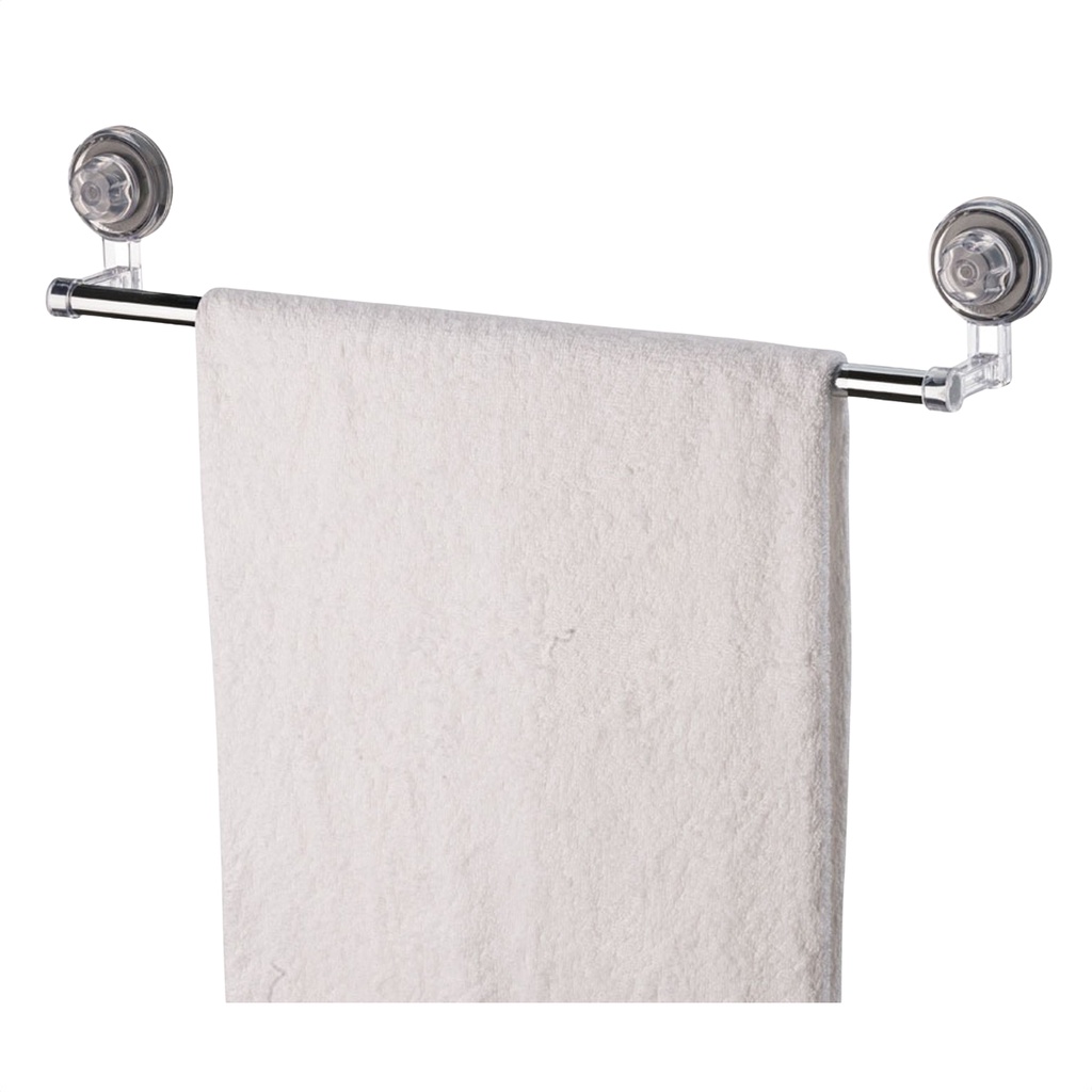 Toalheiro 45cm Transparente Com Ventosa Para Parede Pratico - Home & Living