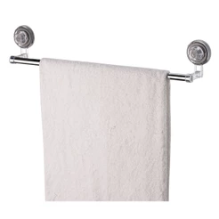 Toalheiro 45cm Transparente Com Ventosa Para Parede Pratico