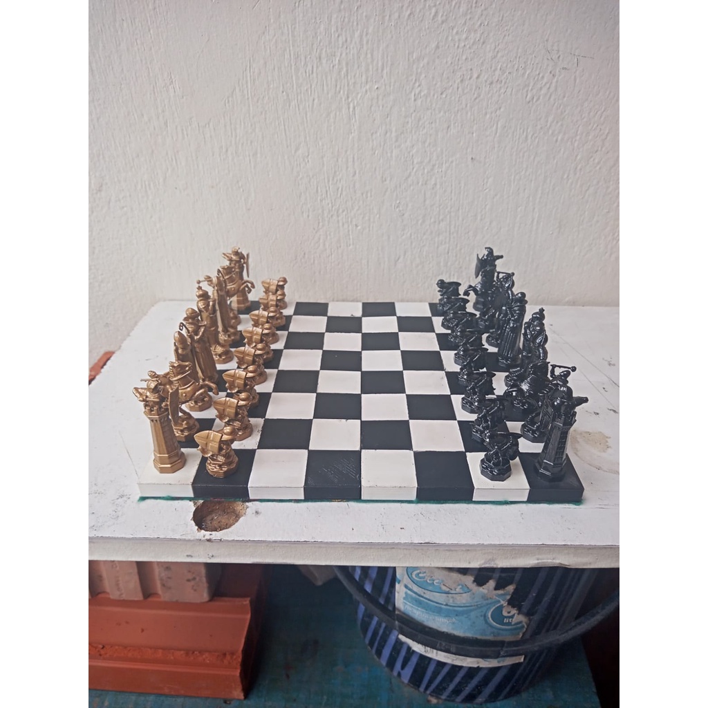 Harry Potter Wizard Chess Set  Tabuleiro de xadrez, Xadrez chess
