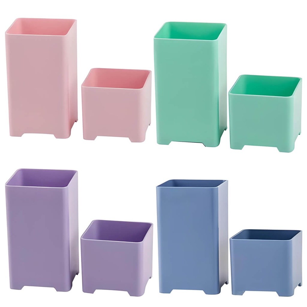 Organizador Mesa Cores Pastel Escritorio Multiuso Porta Canetas