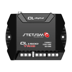 Módulo Amplificador Stetsom CL 1500 Trio 3 Canais 460W RMS 2 Ohms Stereo RCA CL1500
