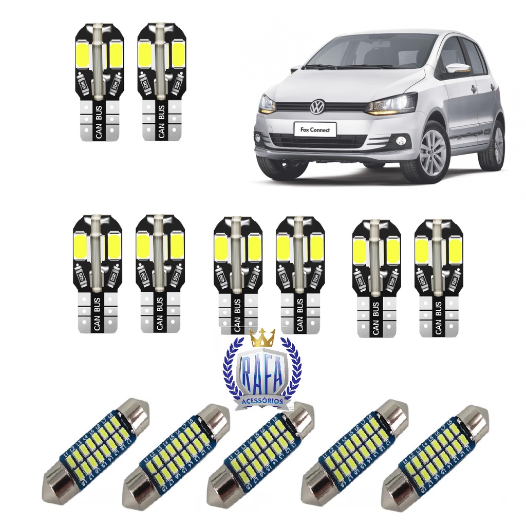 Kit Lâmpada Led T10/pingo Canbus Vw Fox  (Premium) em Oferta na Shopee