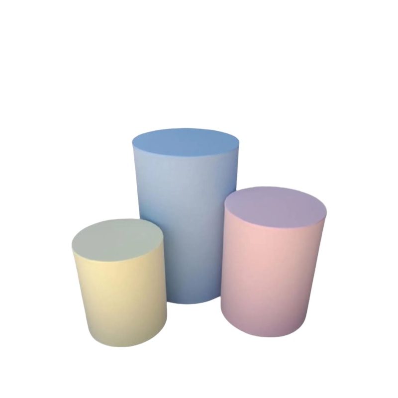 Trio de Capas para Cilindro DECORAÇÃO de Festa Tema Cores Candy, Chá Revelação, Unicórnio, Jardim Encantado, Ursa Princesa Linda Cor
