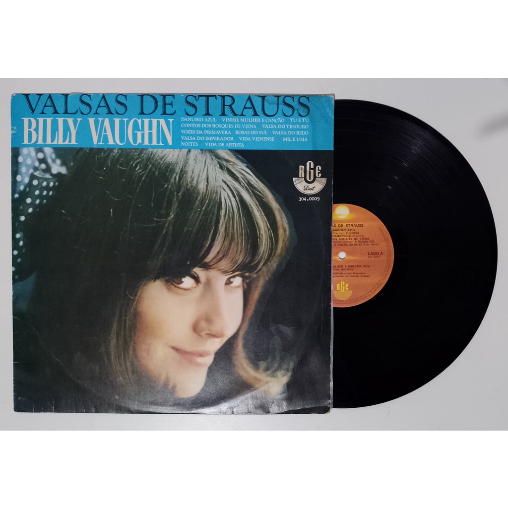 LP - Valsas de Strauss - Billy Vaughn