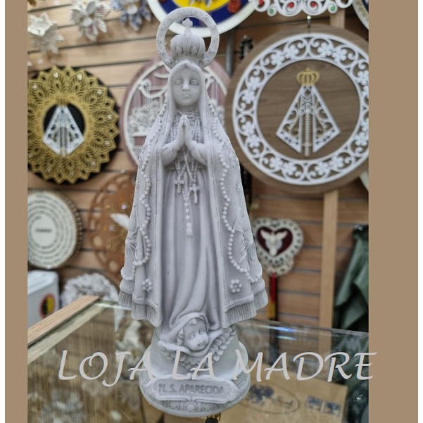Imagem de Nossa Senhora Aparecida mármore 22cm