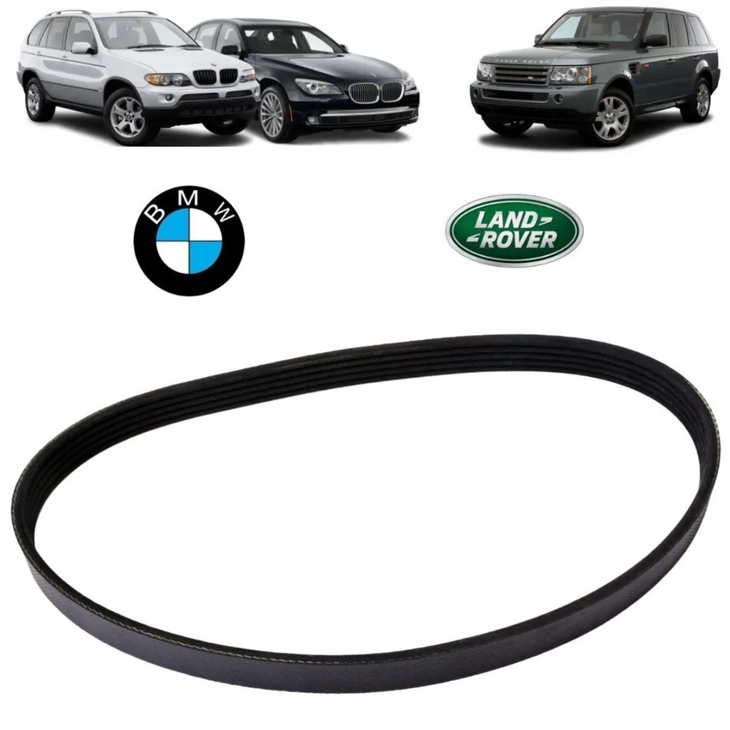 Correia Poly V Ar Condicionado Land Rover Range Rover L322 4.4 32V V8 Gas 2002 a 0212/Bmw 535/540/735/840/X5 4.4 32V V8 Gas 1994 a 2003 PQS000220/SKU2635