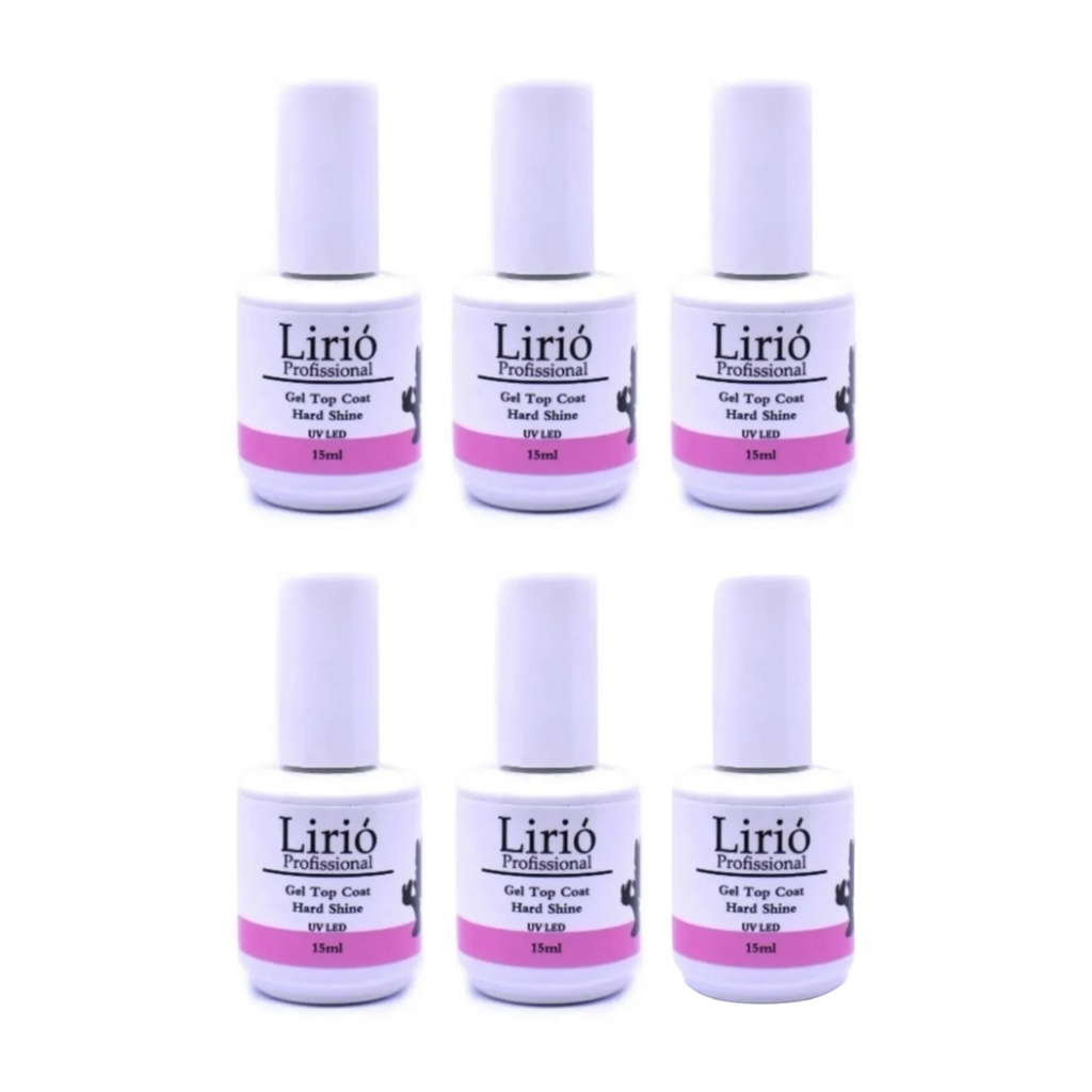 6 Top Coat Minnie Lirió 15 ml Unhas Gel Acrigel Extra Brilho Selante Mickey Minie Mini Mine