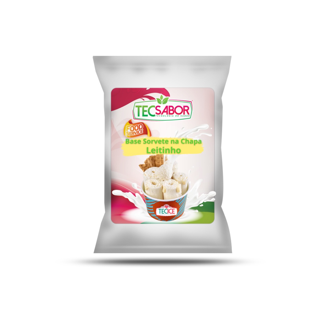 Base para sorvete na chapa Sabor Leitinho 1KG Tecsabor