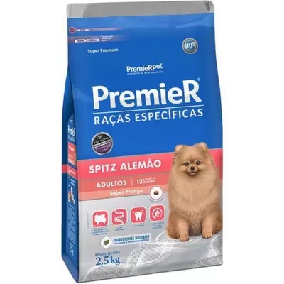 Ração Premier Cães Racas Spitz Alemão Adultos - 2,5 Kg - Premier Pet