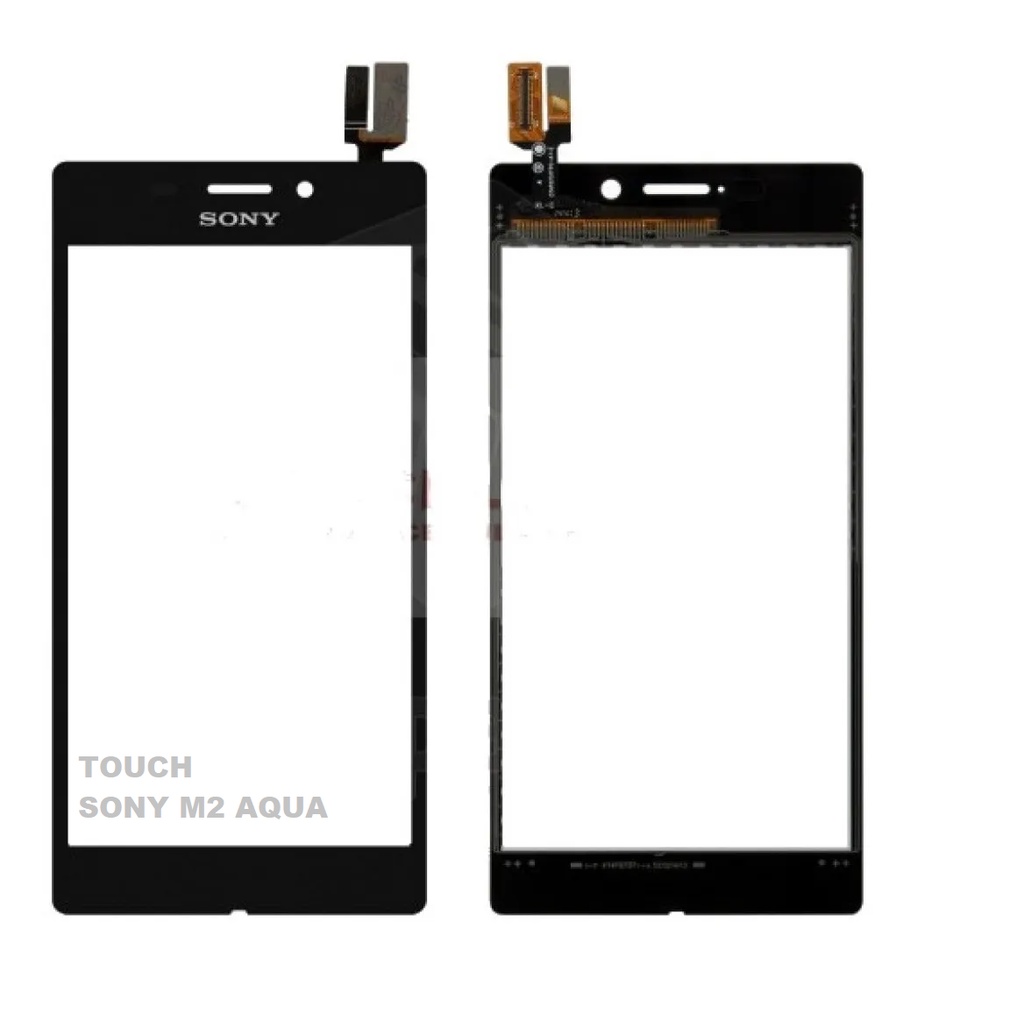 Peça Tela Vidro Touch compatível com SONY Xperia M2 Aqua D2304 / D2305 / D2306 Preto