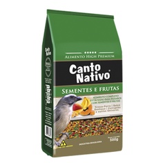 Ração Trinca Ferro Canto Nativo Sementes e Frutas 500g - PREMIUM