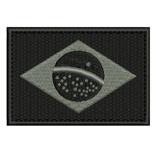 Patch Bordado 7x5cm bandeira do Brasil negativa com carrapicho ou sem carrapicho, para costurar ou termocolante. em Oferta na Shopee