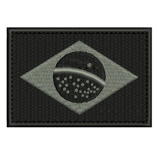 Patch Bordado 7x5cm bandeira do Brasil negativa com carrapicho ou sem carrapicho, para costurar ou termocolante. em Oferta na Shopee