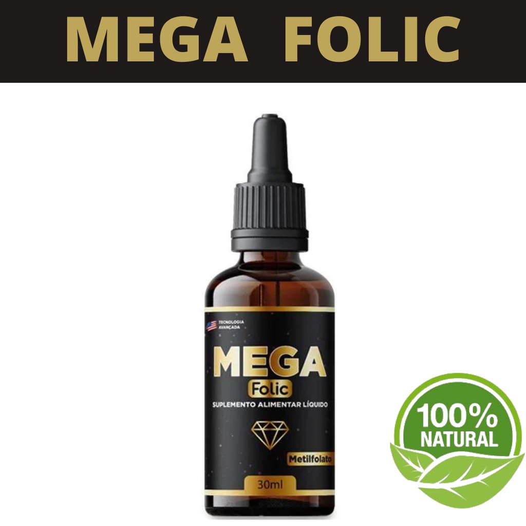 1 MEGA FOLIC ORIGINAL MEGA EFICAZ - Desconto no Preço