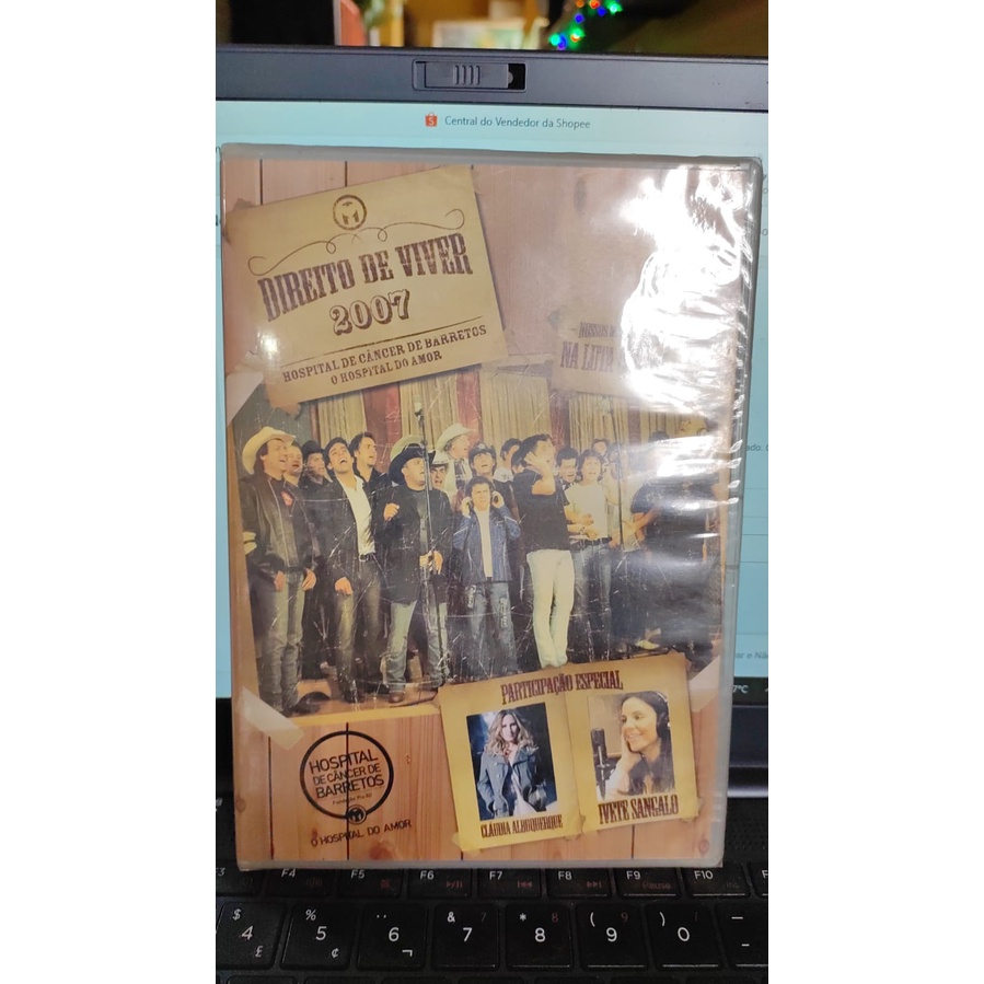 dvd Nossos maiores artistas reunidos na luta contra o câncer - Direito de viver 2007