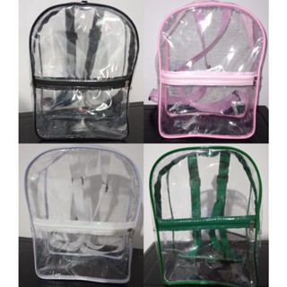 Mochila Plastico Transparente Cristal/trabalho/escola/praia/enfermagem