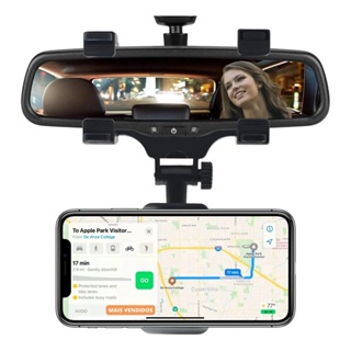 Suporte Celular Retrovisor Veicular Universal Automotivo articulavel 360 em Oferta na Shopee