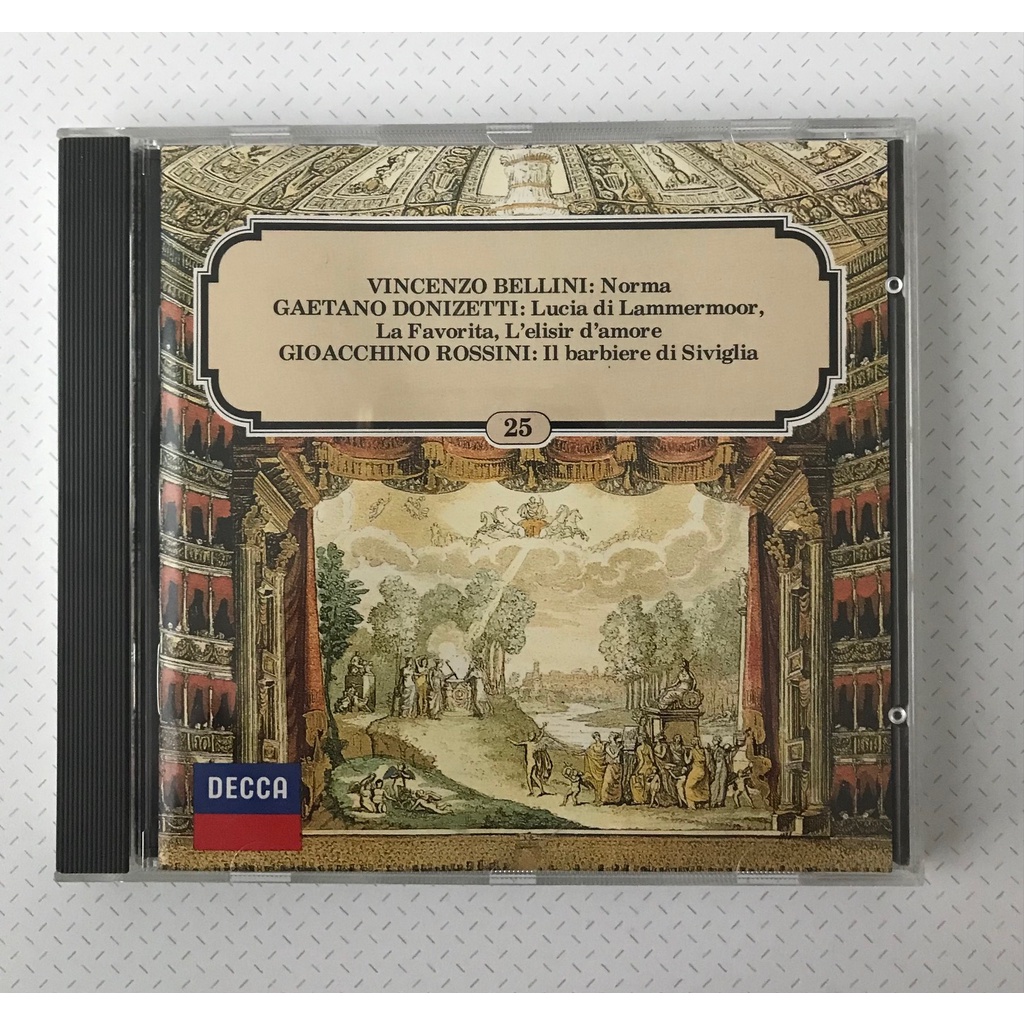 Cd - Bellini Norma - Donizetti Lucia di Lammermoor Rossini Barbeiro de Sevilha - Decca