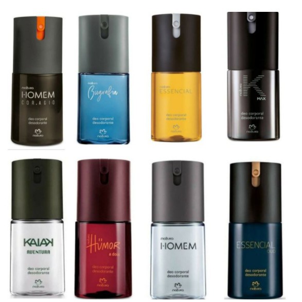 Deo Corporal Natura Masculino(Biografia, Srn, Essencial,Homem Essence,Kaiak Aventura)Completa 100ml